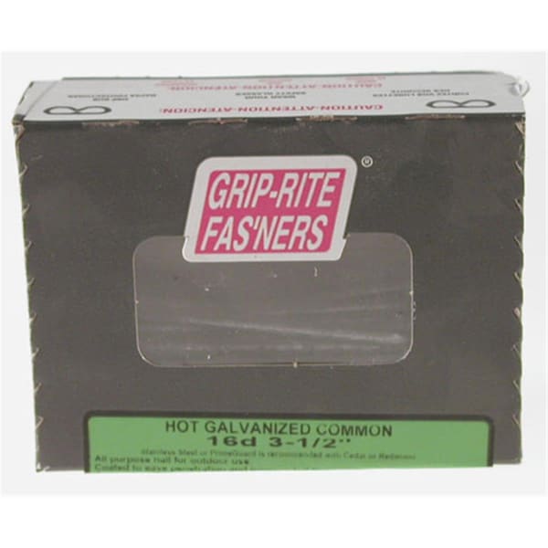 Primus Source Common Nail, 3-1/2 in L, 16D, Hot Dipped Galvanized Finish 16HGC1 - main